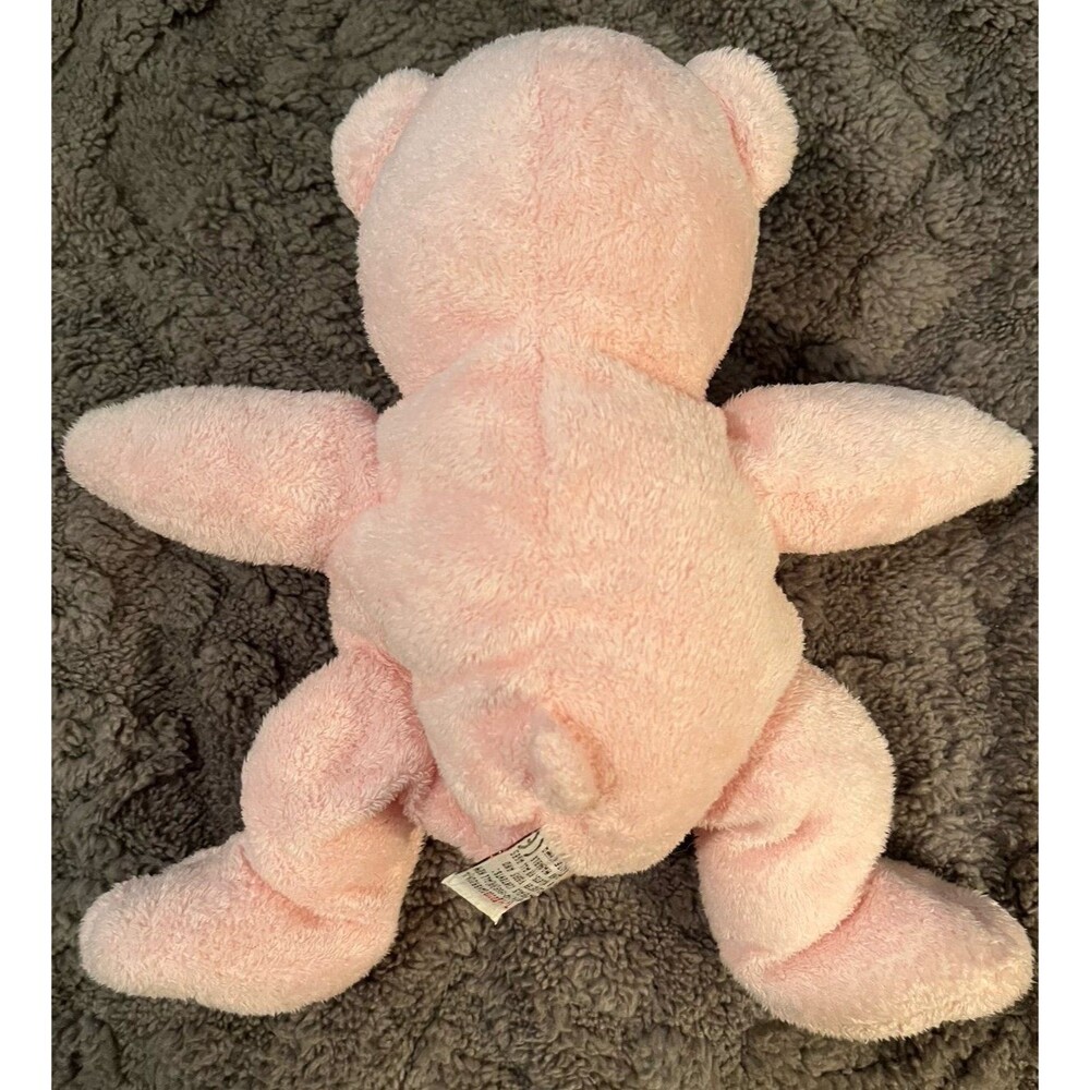 Ty Pluffies Pudder the Pink Teddy Bear Plush 9" Baby Stuffed Toy Lovie Lovey 200 - Picture 4 of 4